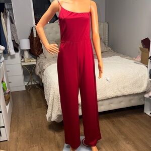 Elegant Red Jumpsuit